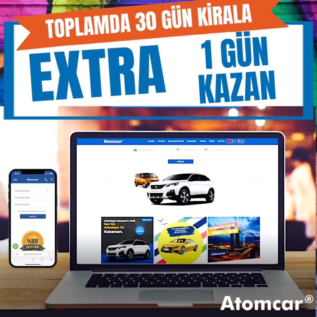 30 Gün Kirala 1 Gün Hediye